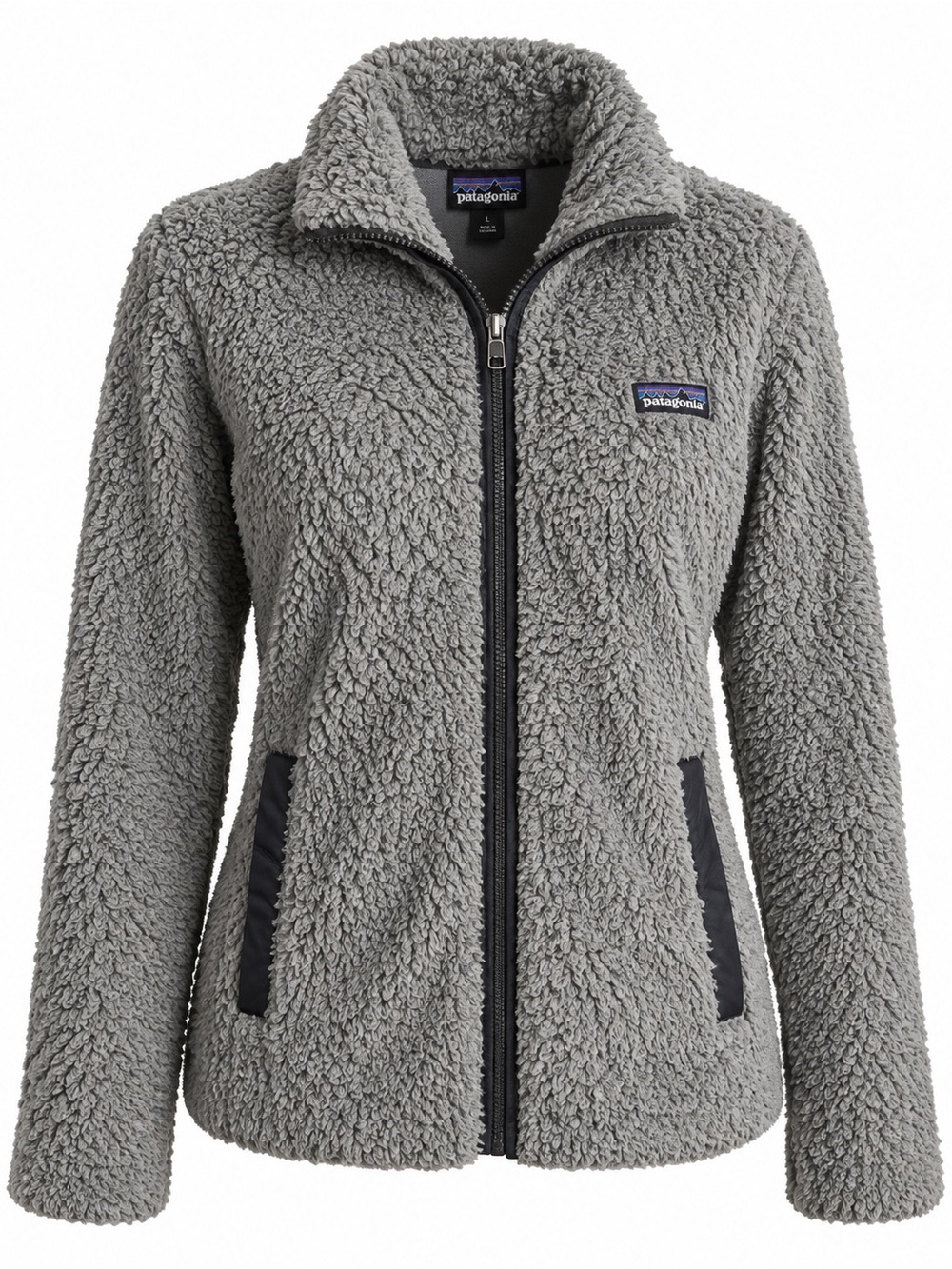 Patagonia Women’s Gray High Pile Fleece Full Zip Jacket Size L